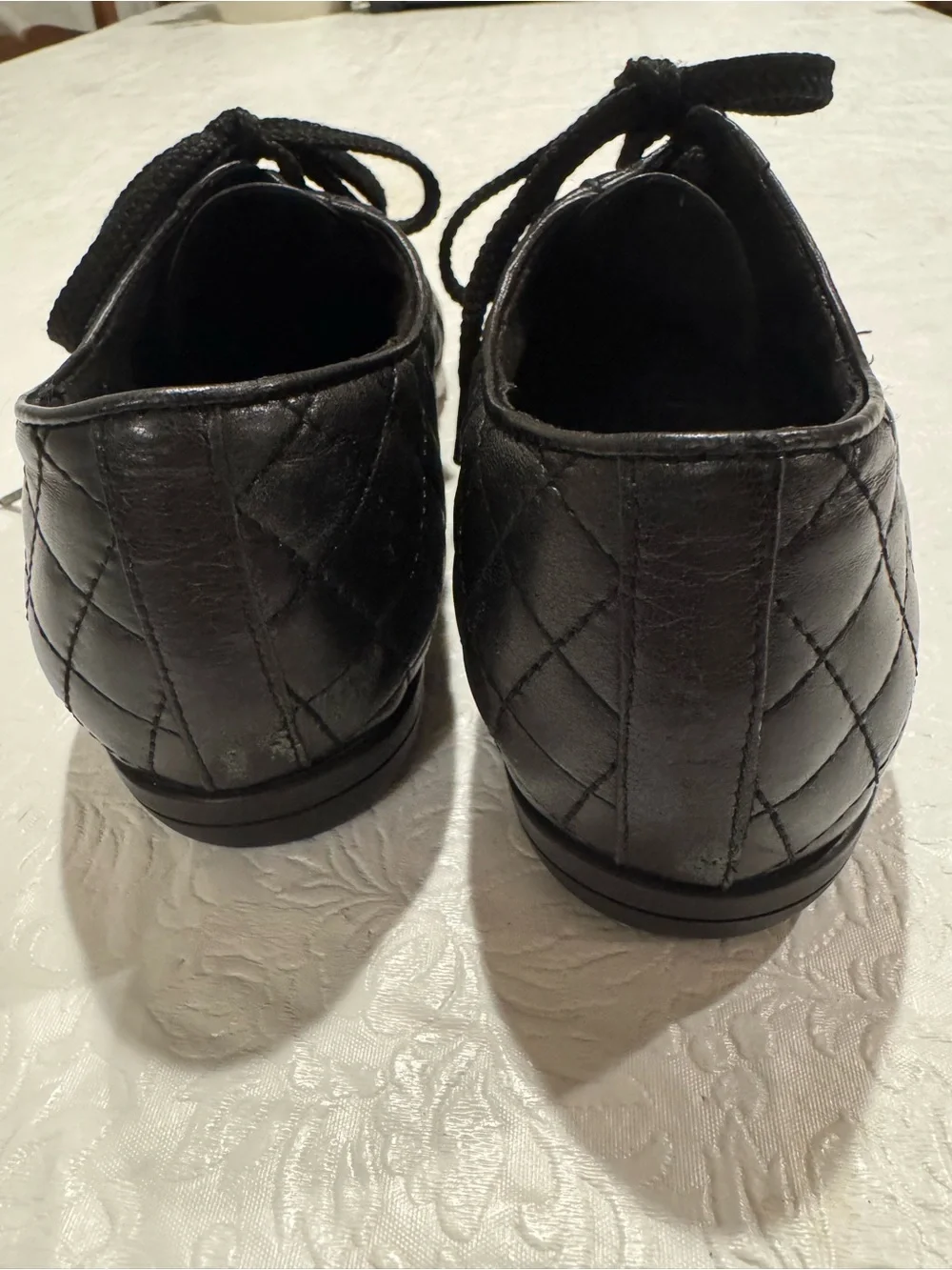 Vaneli Sport Quilted patent leather sneakers